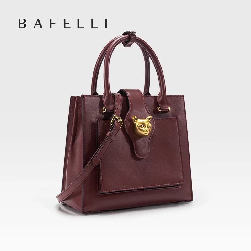 BAFELLI Borsa da donna in pelle di lusso 2025 Nuovo modello Borsa a tracolla portatile multi-scomparto di grande capacità Pendolari di moda