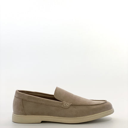 Mocassini classici slip-on in finta pelle scamosciata da uomo, scarpe casual da guida con suola in gomma morbida antiscivolo per l'uso quotidiano