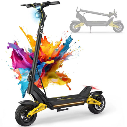 Monopattino Elettrico OOTD S10/T10 18AH 10 Pollici 1400W 48V 20AH 55KM/H Velocità Massima Autonomia 70km Leggero platinumshop