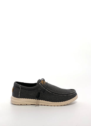 Scarpe casual da uomo in tela con punta a mocassino, leggere e comode, per tutti i giorni