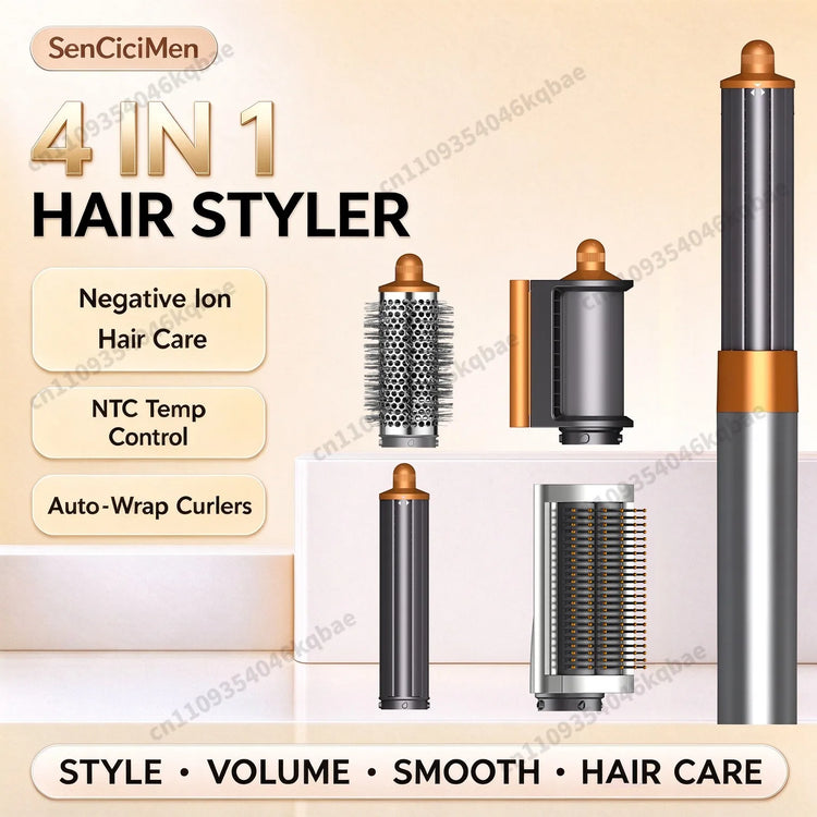 SenCiciMen 6 in 1 Air Styler Negative Ion Hair Dryer For Auto CurlingHair Styling Tools For Fast Drying,Curling,Volumizing & Smooth Best Gift for Women