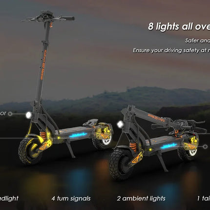 Scooter elettrico KuKirin G2 Master (versione 2025, motore 1000 W*2, batteria 52 V 20,8 Ah, pneumatici da 10 pollici, velocità massima 60 km/h, portata 70 km