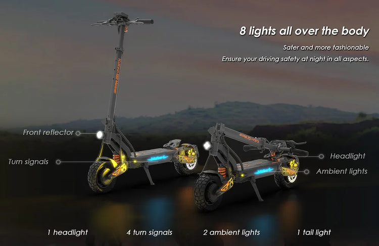 Scooter elettrico KuKirin G2 Master (versione 2025, motore 1000 W*2, batteria 52 V 20,8 Ah, pneumatici da 10 pollici, velocità massima 60 km/h, portata 70 km