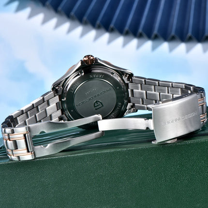 PAGANI DESIGN Orologio subacqueo automatico di lusso verde da uomo, Nuova collezione, Orologio meccanico MIYOTA 8215 da uomo, Spedizione locale