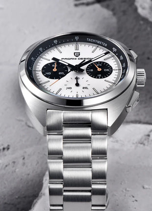 Orologio da Uomo Retrò PAGANI DESIGN 2026 Nuova Collezione, Cronografo al Quarzo, Vetro Zaffiro Giapponese VK63, Spedizione Locale