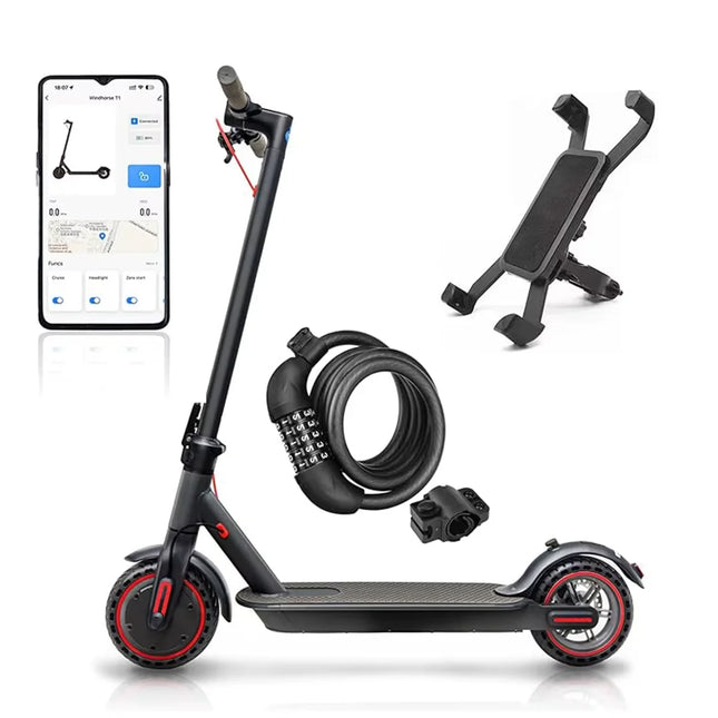 Monopattino Elettrico Pieghevole SUNNIGOO N7PRO 350W per Pendolarismo Urbano, in Lega di Alluminio, Pneumatici da 8.5'', Batteria al Litio 36V 10.4AH con App, Monopattino per Adulti e Studenti, Regalo, Leggero e Pieghevole pe