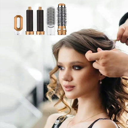 5-In-1 Electric Hair Dryer Styling Set  Home Styling Tools Curling Iron Hot Air Comb Straightener Multifunctional Hair Salon