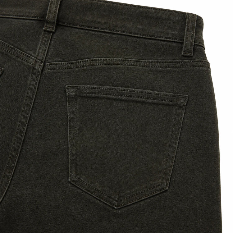 Women's Jeans Skinny High Waist Denim Green Olive Washed Elastic Effect pants Slim Fit Streetwear Casual For Work Out And Leisure YW‑1639D