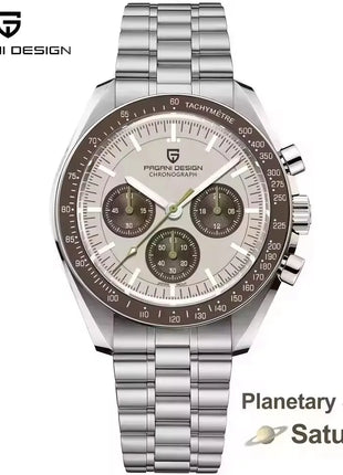 PAGANI DESIGN Nuovo Orologio da Uomo di Lusso al Quarzo con Vetro Zaffiro AR, Cronografo Sportivo Impermeabile 500 ATM, Movimento Giapponese, Luminoso, in Acciaio 316L