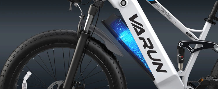 Bicicletta Elettrica per Adulti Varun S26-1, E-bike da Montagna, Batteria 48V 16Ah, Fatbike 26'', Bicicletta Elettrica da Strada