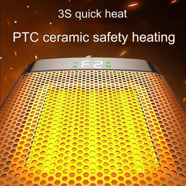 1000W Flame Portable Electric Heater Portable Desktop Fan Warm Air Blower for Ptc Heating Household Office Mini Space Heater
