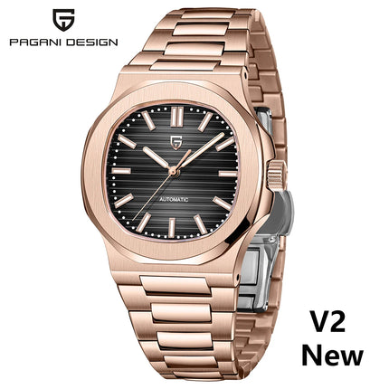 PAGANI DESIGN 2026 Nuovo Orologio Automatico di Lusso da Uomo, Orologio da Polso Meccanico in Acciaio Inossidabile con Vetro Zaffiro, Quadrante a Barile da 40MM