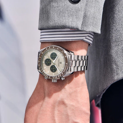 PAGANI DESIGN nuovo orologio da uomo con cronografo al quarzo di lusso blu intenso retrò Speed VK63 spedizione locale