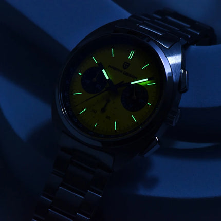 Orologio da Uomo Retrò PAGANI DESIGN 2026 Nuova Collezione, Cronografo al Quarzo, Vetro Zaffiro Giapponese VK63, Spedizione Locale