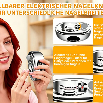 4-in-1 Electric Nail Clippers Suitable for Fingernails and Toenails
