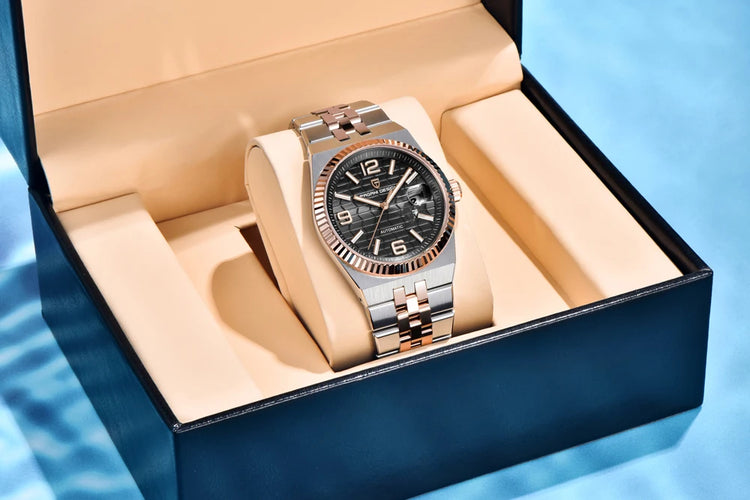 Nuovo Orologio da Uomo PAGANI DESIGN 2026, Orologio Automatico di Lusso, Meccanico, con Vetro Zaffiro AR, Luminoso, Durevole, in Acciaio Inossidabile