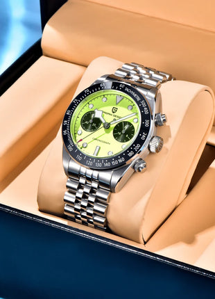 Nuovo PAGANI DESIGN 2026 Orologio da Uomo Panda, Orologio al Quarzo di Lusso, Cronografo con Quadrante in Zaffiro, Luminoso, Acciaio Inossidabile 316L, Spedizione Locale