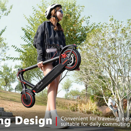 SUNNIGOO Scooter elettrico per adulti 30KM/H Potente sistema frenante doppio Portata 30KM Pieghevole Monopattino da 8,5 pollici per pendolarismo urbano