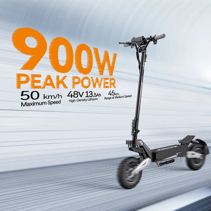 Monopattino elettrico OOTD T10 con potenza di picco di 900W, batteria da 48V 13.5Ah, display a LED, per adulti platinumshop