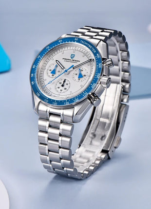 PAGANI DESIGN Nuovi orologi da uomo, orologio al quarzo di lusso, cronografo di precisione, vetro zaffiro AR, resistente all'acqua fino a 100M, orologio business 2026, spedizione locale UE