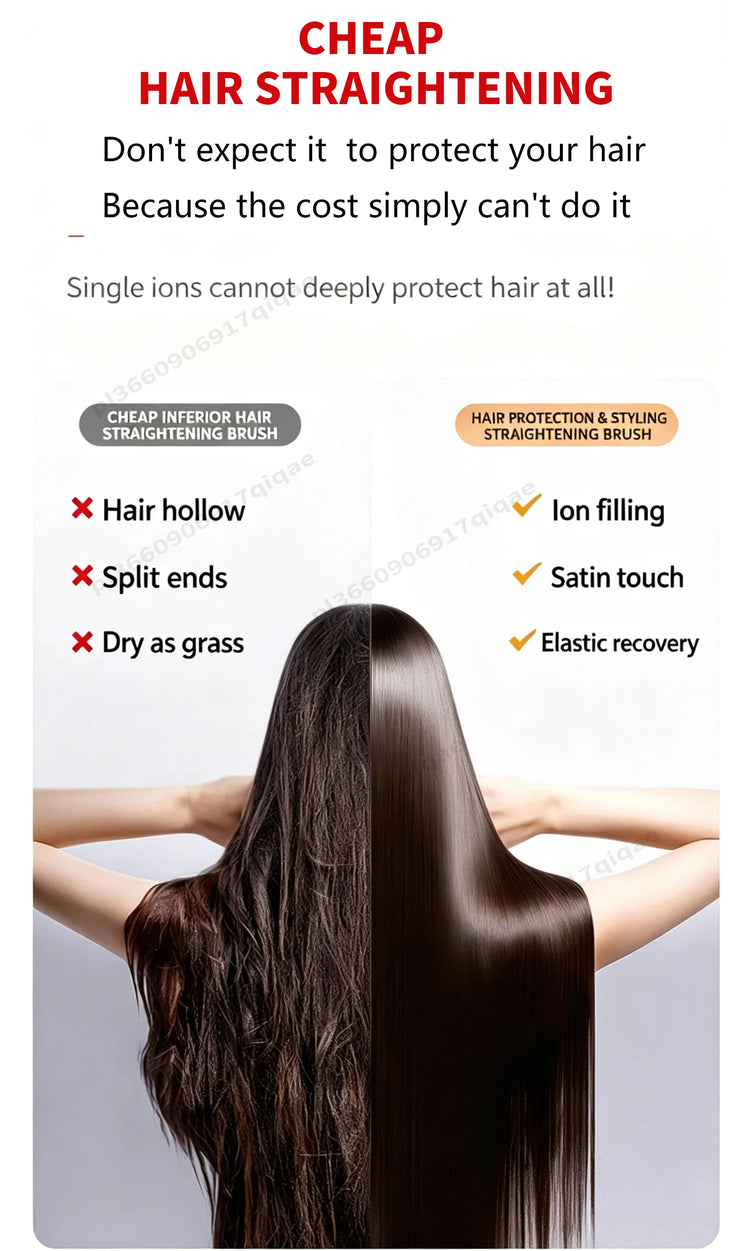 SenCiciMen 2 in 1 Air Straightener & Hair Dryer Negative Ion Flat Iron For Lock in Moisture & Shine Hot Styling Tools Salon-Quality Results For Women Gift