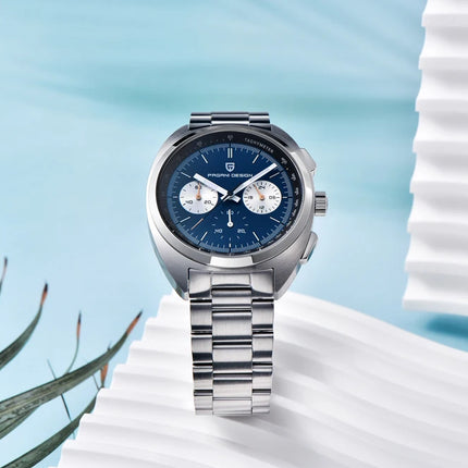 Orologio da Uomo Retrò PAGANI DESIGN 2026 Nuova Collezione, Cronografo al Quarzo, Vetro Zaffiro Giapponese VK63, Spedizione Locale