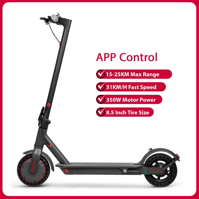 AOVOPRO LP10 Scooter elettrico a doppia assorbimento degli urti 35KM 10 pollici 35KM/H Velocità massima Cruise Control Luce a LED Monopattino elettrico