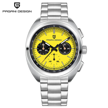 Orologio da Uomo Retrò PAGANI DESIGN 2026 Nuova Collezione, Cronografo al Quarzo, Vetro Zaffiro Giapponese VK63, Spedizione Locale