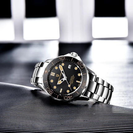 Orologi da uomo PAGANI DESIGN, orologio meccanico automatico di lusso, orologio da uomo resistente all'acqua, vetro zaffiro AR, orologio leggero, spedizione locale UE