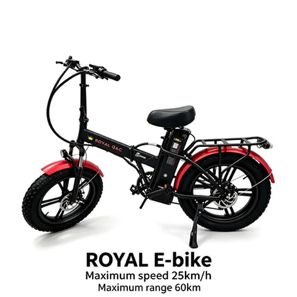 ROYAL Q&C E-BIKE 48V 25AH Velocità Massima 24,99KM/H Autonomia Massima 60KM