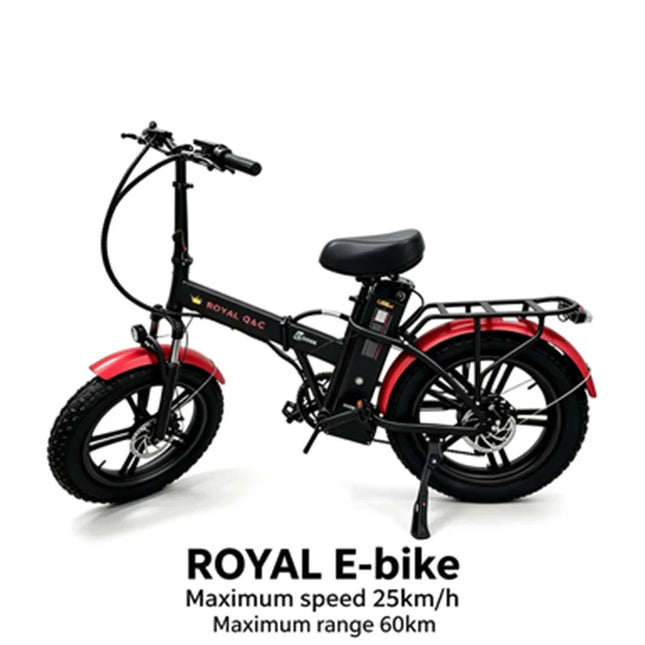 ROYAL Q&C E-BIKE 48V 25AH Velocità Massima 24,99KM/H Autonomia Massima 60KM