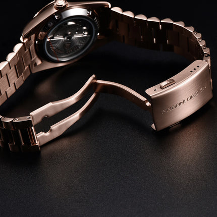 Orologio da uomo PAGANI DESIGN 2026 Nuovo Orologio Automatico con Data e Giorno della Settimana, Orologio Meccanico da Uomo con Vetro Zaffiro AR, Orologio da Polso da Uomo in Acciaio Inossidabile 316L, Movimento ST16, Orologi