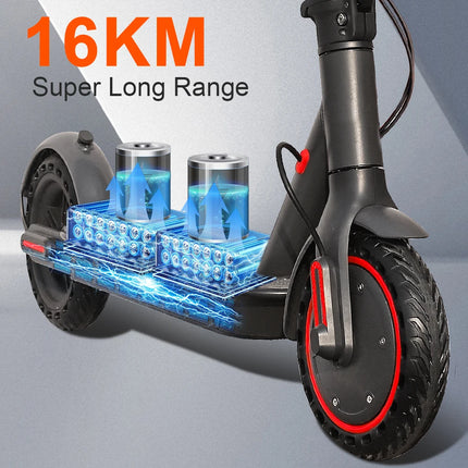 EU Stock 350W Electric Scooter 19 MPH 36V 10.5Ah App Controlled Dual-Brake System Aluminum Alloy Frame Maximum Load Capacity Of 120 Kg IP65 Waterproof Rating 8.5-Inch Solid Anti Slip Tires