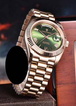 Orologio da uomo PAGANI DESIGN 2026 Nuovo Orologio Automatico con Data e Giorno della Settimana, Orologio Meccanico da Uomo con Vetro Zaffiro AR, Orologio da Polso da Uomo in Acciaio Inossidabile 316L, Movimento ST16, Orologi