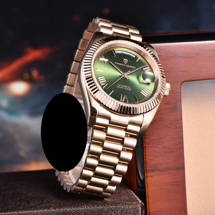 Orologio da uomo PAGANI DESIGN 2026 Nuovo Orologio Automatico con Data e Giorno della Settimana, Orologio Meccanico da Uomo con Vetro Zaffiro AR, Orologio da Polso da Uomo in Acciaio Inossidabile 316L, Movimento ST16, Orologi