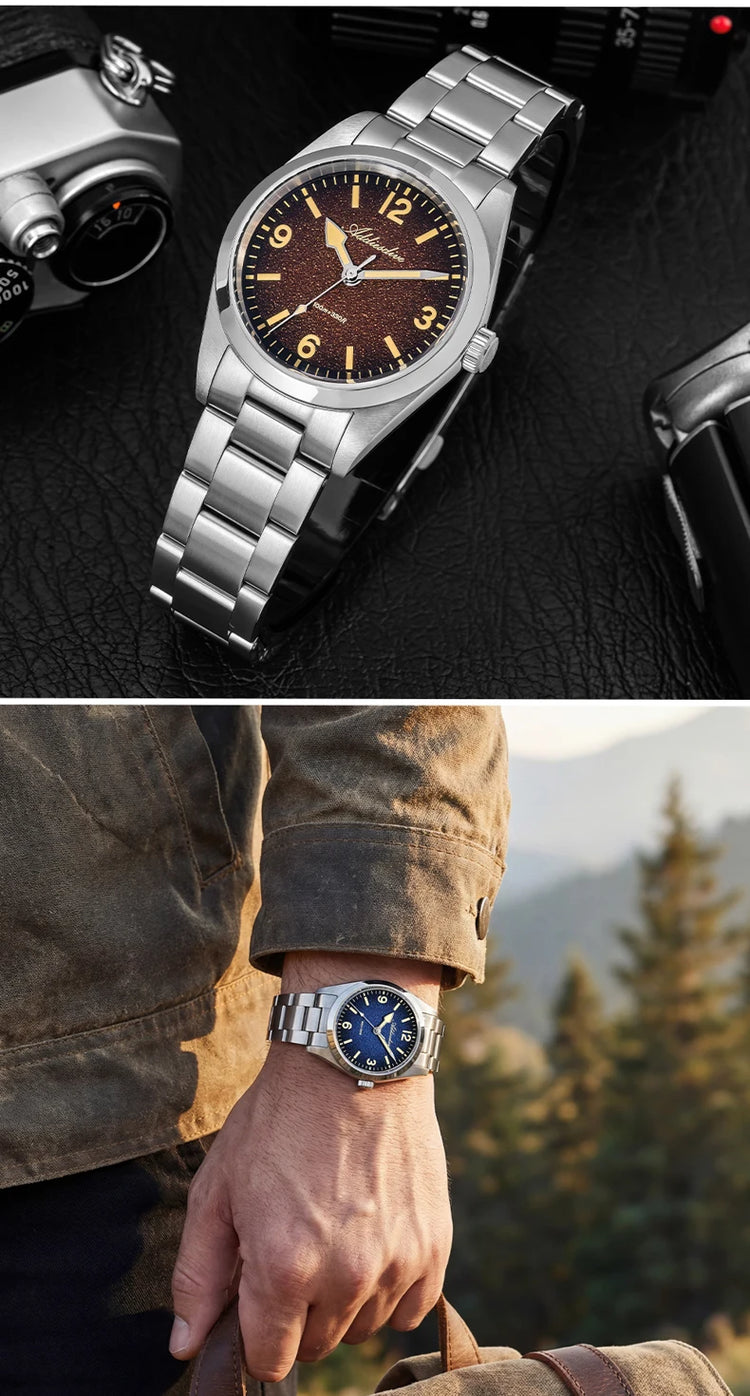 ADDIESDIVE AD2544 Women's Quartz Watch Japan 2035 Movement 100m Waterproof Sapphire Glass 316L Stainless Steel Ladies Watch 36mm