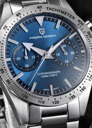 Nuovo orologio da uomo DESIGN PAGANI, stile retrò con lancetta larga, orologio al quarzo di lusso da uomo, cronografo sportivo veloce, movimento VK64, vetro zaffiro AR, consegna locale