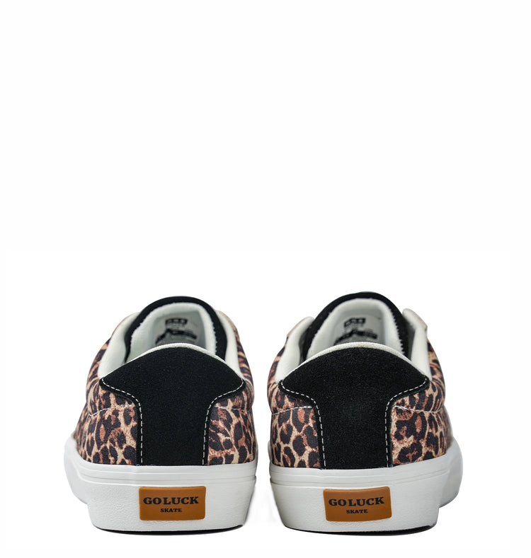Goluck Classics Sneakers Stylish Leopard Vulc Skateboard Shoes Shock Absorption Encapsulated Men&Women Durable Comfortable Spo