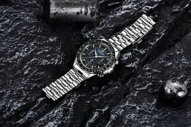 PAGANI DESIGN Moon ST6 Orologio Automatico di Lusso da Uomo, Orologio Business da Uomo, Orologio Meccanico, Luminoso, Vetro Zaffiro, Cinturino in Nylon, Consegna Locale UE 2026