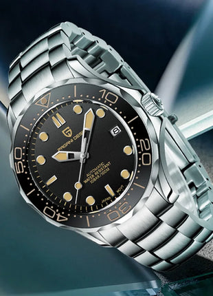 Orologi da uomo PAGANI DESIGN, orologio meccanico automatico di lusso, orologio da uomo resistente all'acqua, vetro zaffiro AR, orologio leggero, spedizione locale UE