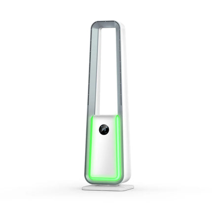 Ventilatore 3-in-1 con opzioni selezionabili: DC con luce, DC senza luce o AC; modalità naturale, normale e sleep.