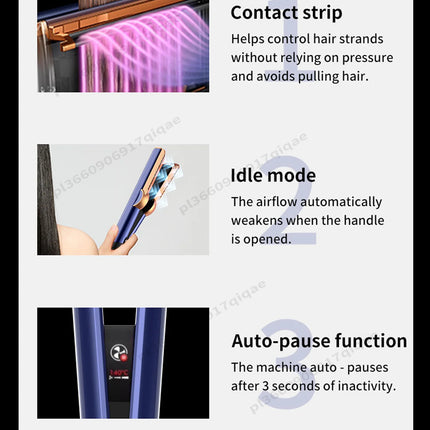 SenCiciMen 2 in 1 Air Straightener & Hair Dryer Negative Ion Flat Iron For Lock in Moisture & Shine Hot Styling Tools Salon-Quality Results For Women Gift