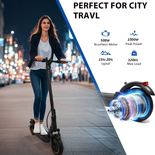 2026 Aggiorna AOVOPRO TX01 Smart APP Scooter elettrico 350W/500W Motore potente 36V25-45KM Gamma Adu