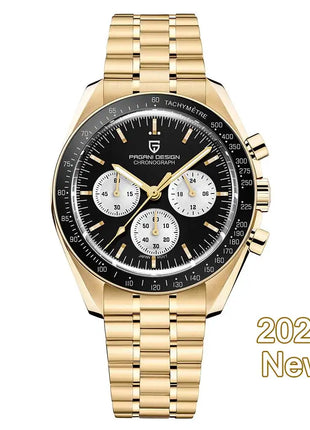 PAGANI DESIGN Nuovi orologi da uomo, orologio al quarzo di lusso, cronografo di precisione, vetro zaffiro AR, resistente all'acqua fino a 100M, orologio business 2026, spedizione locale UE