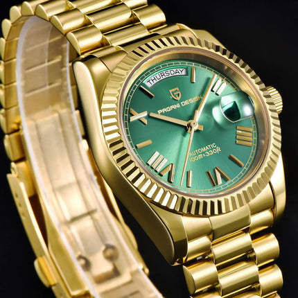 PAGANI DESIGN DD36 Oro Verde V2 Orologi Meccanici da Uomo Orologio Automatico di Lusso per Uomo 2026 Nuovo Orologio da Polso con Vetro Zaffiro AR