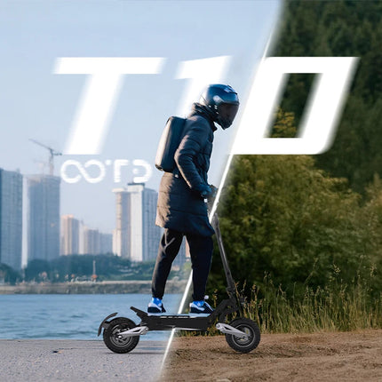 Monopattino Elettrico Pieghevole per Adulti OOTD T10, Motore Max 900W e Batteria 18Ah, Autonomia 45-60km, Ruote All-Terrain da 11 Pollici platinumshop