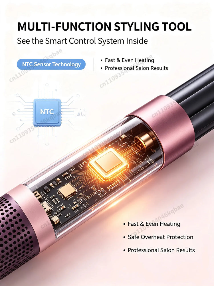 SenCiciMen 6-in-1 Air Multi-Styler 110,000 RPM High-Speed Hair Dryer Brush with Auto-Wrap Curlers Hair Styling Tool Fast Drying, Curling, Volumizing &  Smooth Blowouts and Frizz Gift for Women