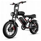 Bicicletta elettrica HiQiS S8 con motore da 25 km/h, 48V 25AH, doppia sospensione, pneumatici fat da 20 pollici, lunga autonomia di 50 km, e-bike per adulti