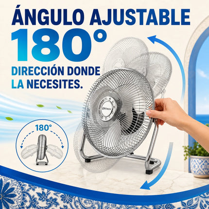 Ventilatore a piantana, 3 velocità regolabili, funzionamento silenzioso, ideale per rinfrescare la cucina, la terrazza, lo spazio di lavoro e le zone di riposo della tua casa.