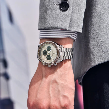 Nuovo orologio da uomo PAGANI DESIGN V6 Moon 2026, orologio al quarzo di lusso VK63 per uomo, impermeabile, cronografo sportivo veloce, vetro AR zaffiro, vetro in ceramica leggera, acciaio inossidabile, orologio alla moda.